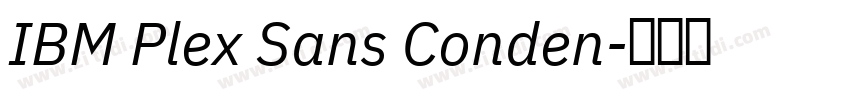 IBM Plex Sans Conden字体转换